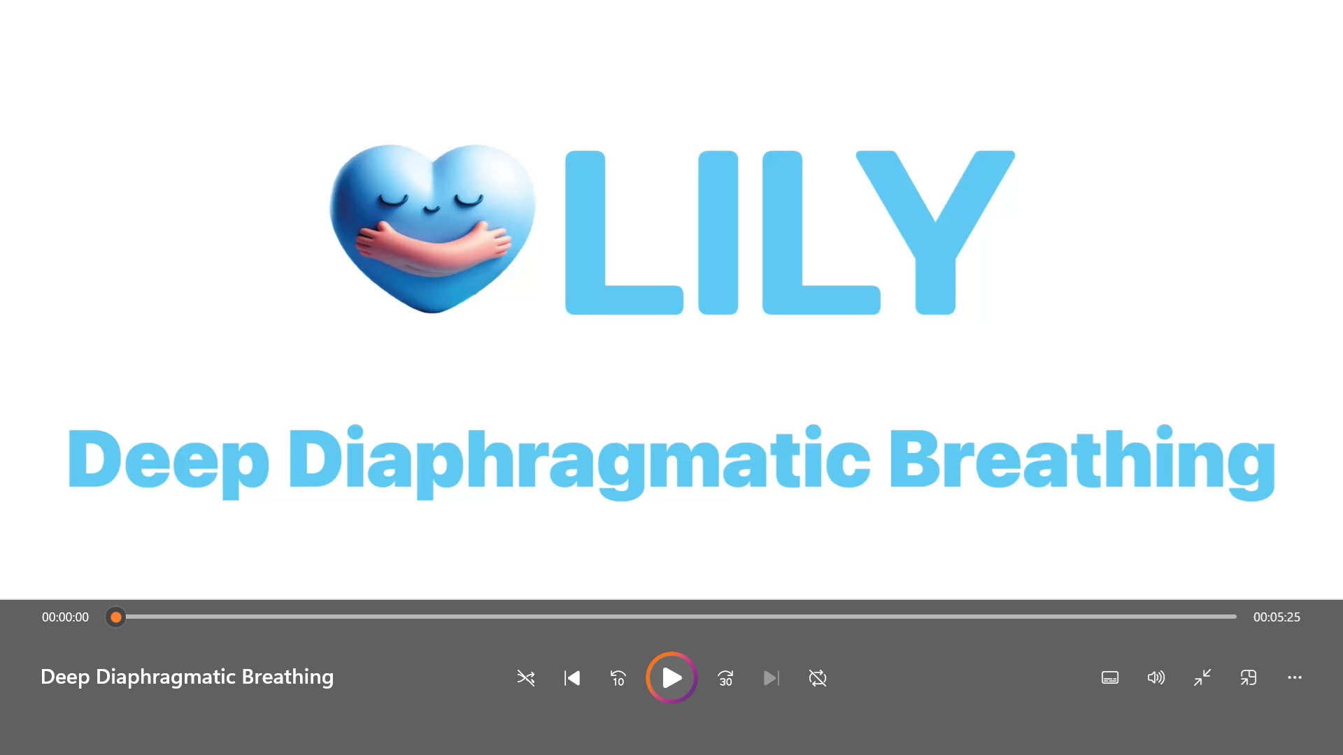 Deep Diaphragmatic Breathing - Project Lily